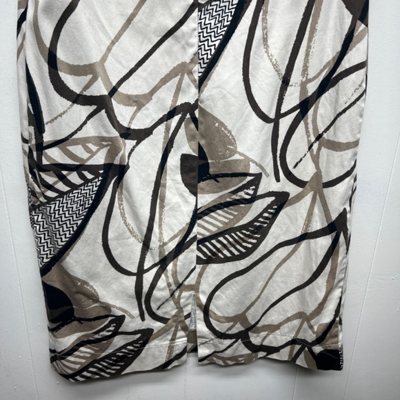 Giorgio Valenti Neutral Floral Party Cocktail Event Wedding Guest Womens Dress M - Picture 9 of 11